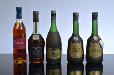 Lot 42 - Six bottles of Armagnac and Cognac