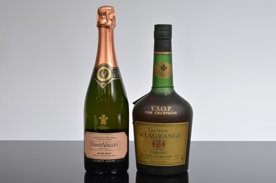Lot 60 - A collection of seven bottles of Champagne, sparkling wine and Cognac