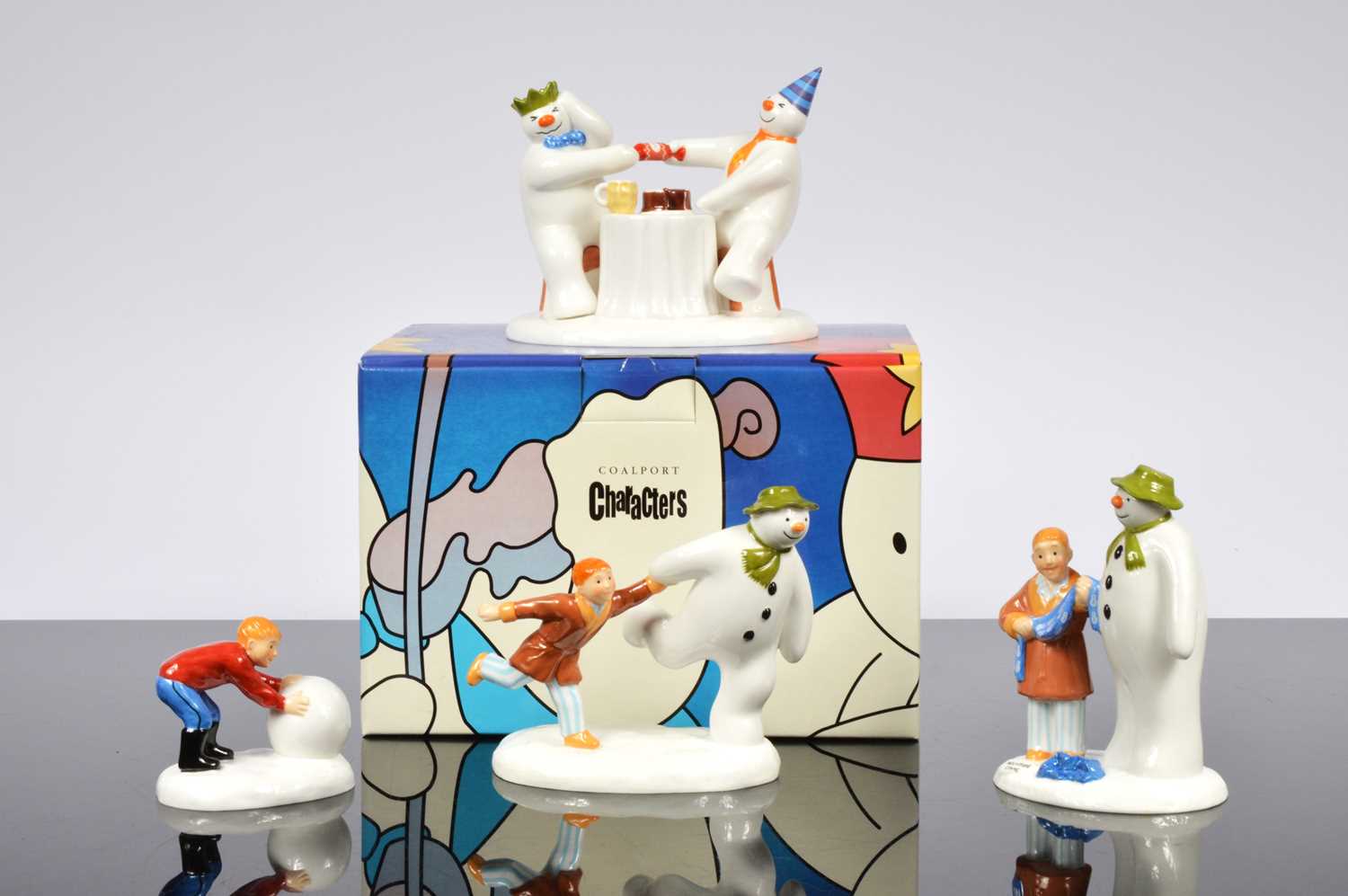 Lot 86 - A collection of four Coalport Snowman figurines