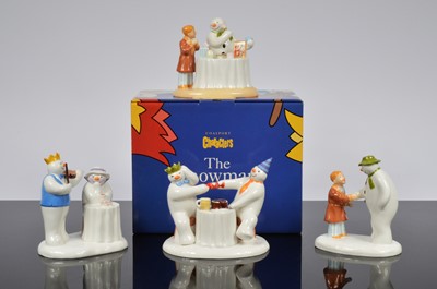 Lot 88 - A collection of four Coalport Snowman figurines