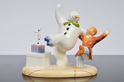 Lot 90 - Two Coalport Snowman items