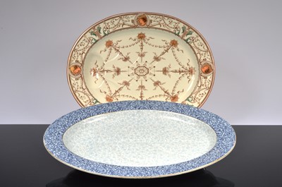 Lot 109 - A Royal Worcester Blue Chintz serving patter