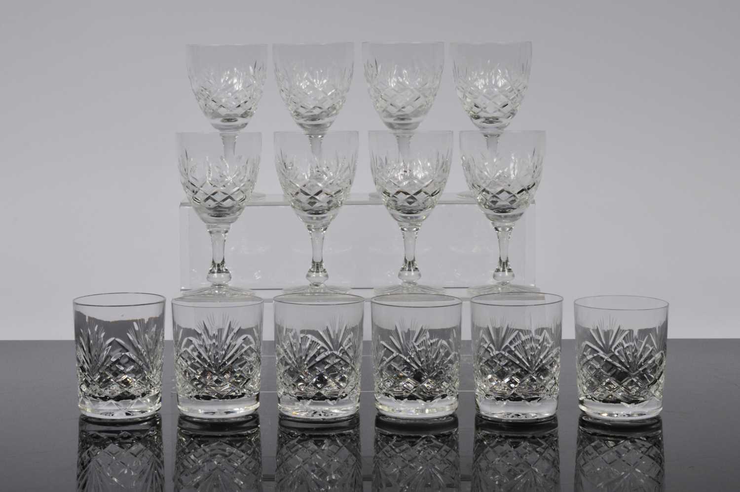 Lot 112 - A collection of modern cut glasses
