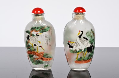 Lot 115 - A pair of Chinese Inside painted snuff bottles