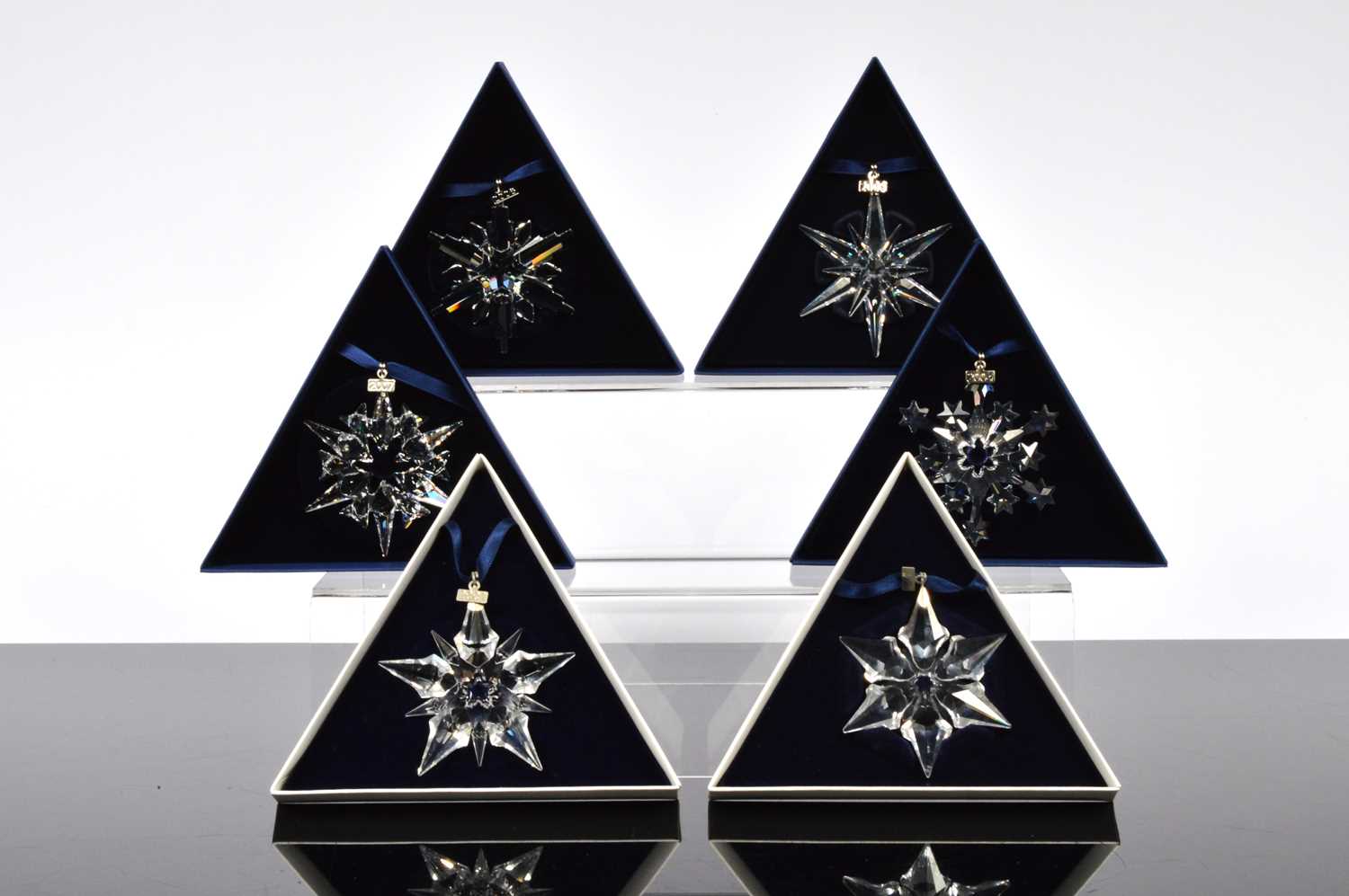Lot 118 - Seven Swarovski Snowflake ornaments