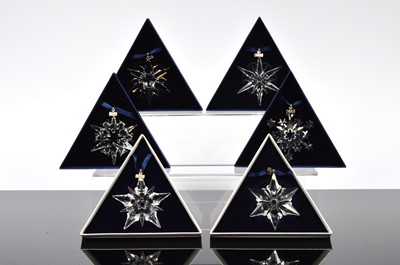 Lot 118 - Seven Swarovski Snowflake ornaments