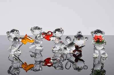 Lot 119 - A collection of four Swarovski Kris bear ornaments