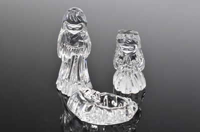 Lot 122 - A Waterford marquis nativity set
