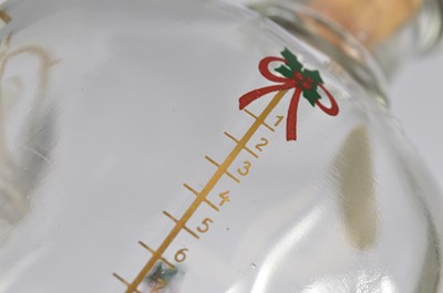 Lot 123 - A set of four Holmegaard Christmas decanters