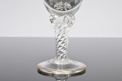 Lot 126 - A set of six Crystal Champagne flute glasses