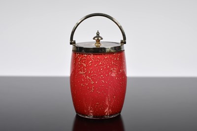 Lot 127 - A Crystal red cut decanter