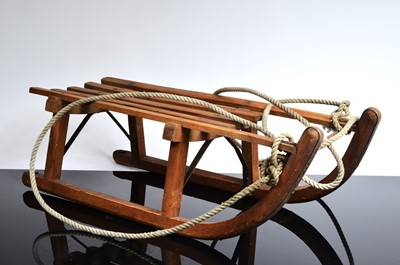Lot 144 - Davos wooden sledge