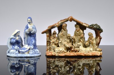 Lot 150 - A collection of four Nativity scenes