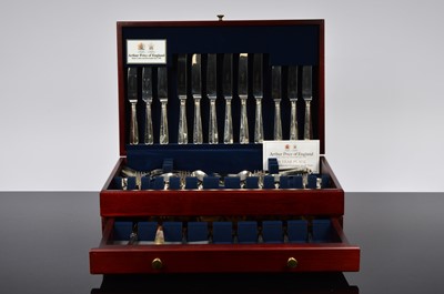 Lot 154 - A canteen of Silver plated cutlery