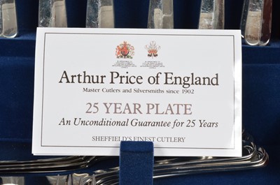 Lot 154 - A canteen of Silver plated cutlery