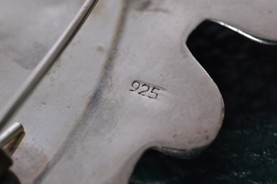 Lot 155 - Two Stirling Silver teddy bear brooches