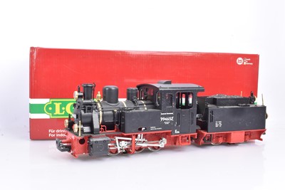 Lot 996 - LGB G Gauge Black Steam Locomotive with Tender