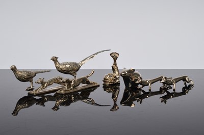 Lot 169 - A collection of silver and Silver plated items