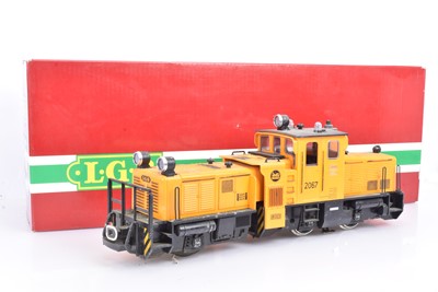 Lot 997 - LGB G Gauge Yellow Diesel Rail Cleaner