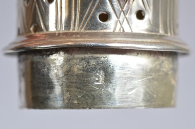 Lot 179 - A Georgian Style sugar sifter