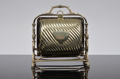 Lot 180 - A Victorian silver plated Biscuit box