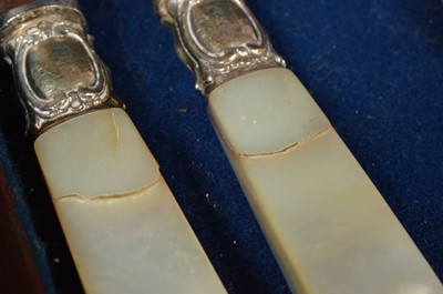 Lot 182 - A part set of desert of knives and forks