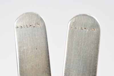 Lot 188 - A pair of Silver Shirt stiffeners