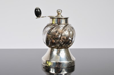 Lot 189 - A silver peppermill