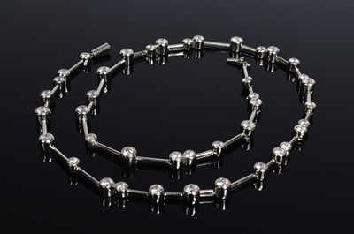 Lot 217 - A Platinum and Diamond Necklace