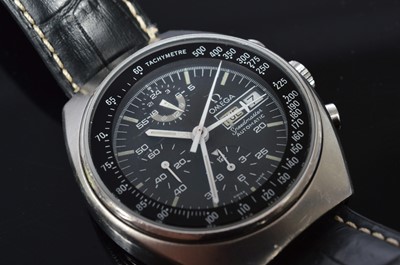 Lot 228 - A circa 1977 Omega Speedmaster 4.5 Automatic stainless steel wristwatch