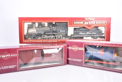 Lot 1009 - Bachmann G Gauge Big Hauler Steam Locomotive and Wagons