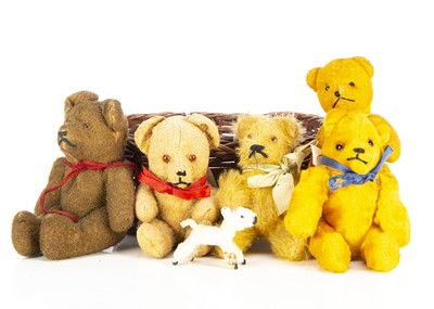 Lot 502 - Five small German Teddy Bears