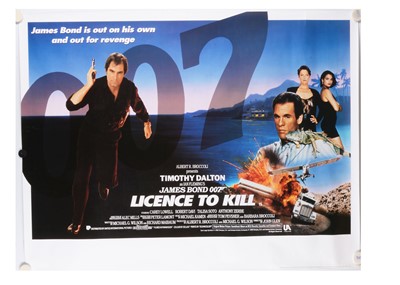 Lot 369 - Licence To Kill (1989) / James Bond Quad Poster