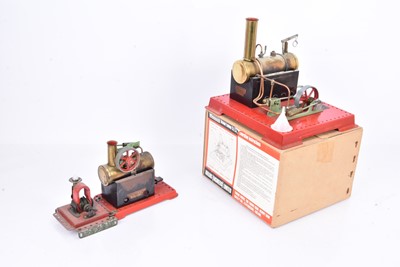 Lot 1065 - Mamod Live Steam SE3  Steam engine and SE1 Steam Engine with attachment