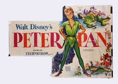 Lot 376 - Peter Pan (1953) UK Quad Poster (part)