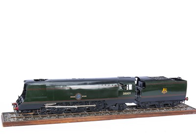 Lot 1072 - A 2½" Gauge Static Display Model of Bulleid MN class 'Channel Packet'