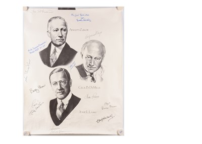 Lot 431 - Hollywood Poster / Signatures
