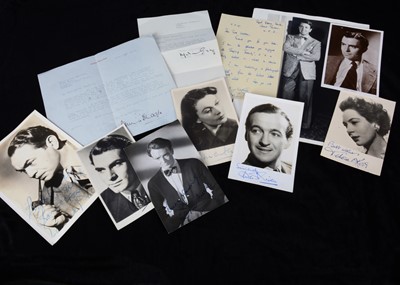 Lot 453 - Actor / Ballet autographs