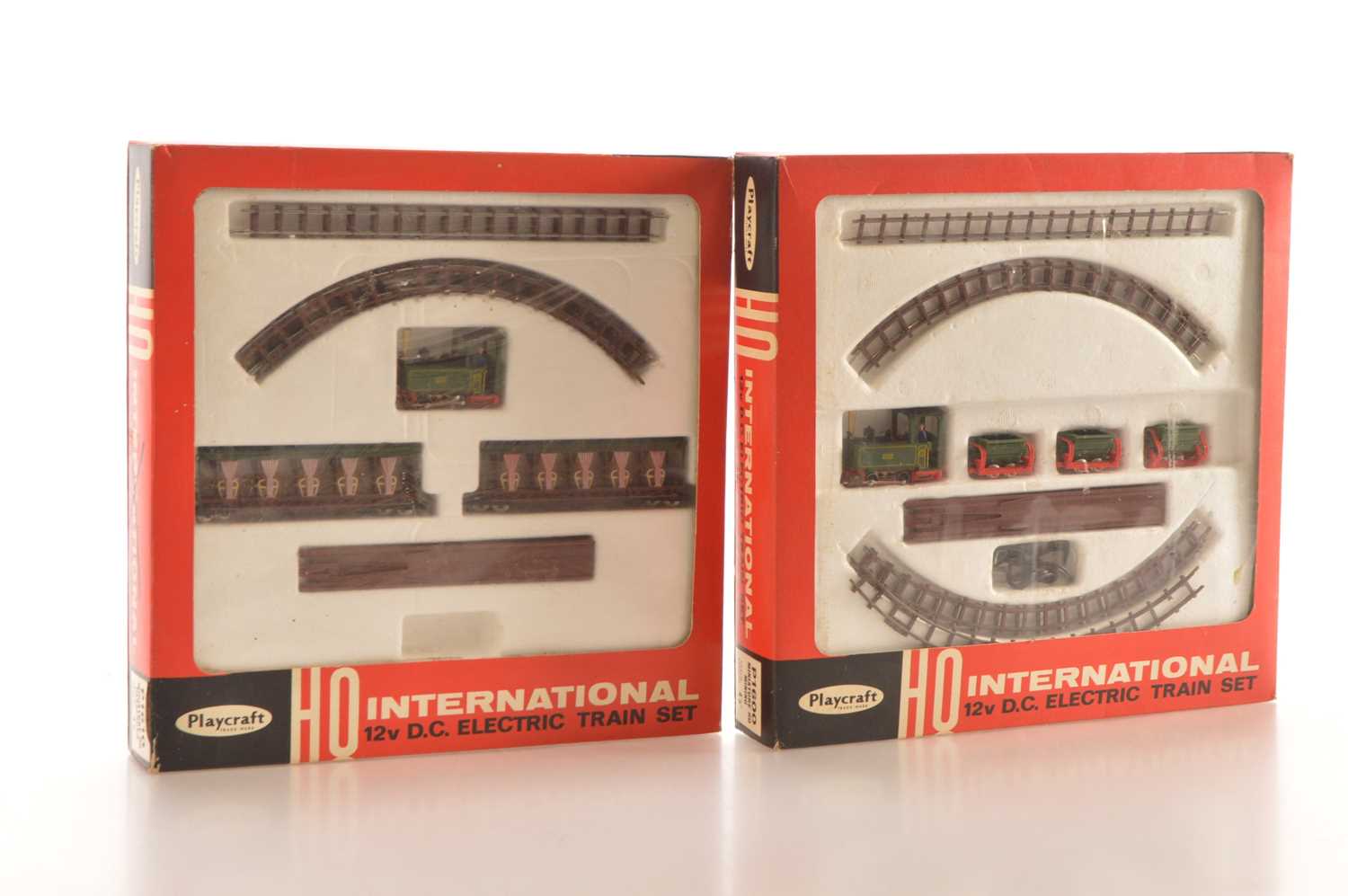 Lot 1 - Playcraft HO 009 Goods and Passenger Train Sets (2)