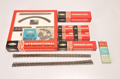 Lot 2 - Playcraft Egger-Bahn boxed P1610 Passenger Train Set and additional boxed Track and Points and Peco  18'' Flexi Track (10)