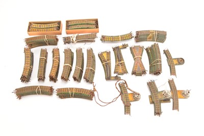 Lot 119 - Very large collection of boxed and unboxed Bing 00 Gauge electric 3-Rail Track including Points and Power Track (150+)