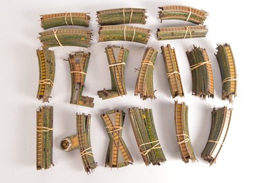 Lot 120 - Collection of Bing Table Top 00 Gauge mostly Clockwork and four pieces of  Electric 3-Rail Track (160)