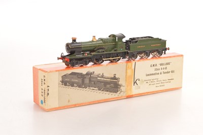 Lot 126 - K's 00 Gauge kitbuilt GWR green Class 33xx Bulldog 3377 'Penzance' Locomotive and Tender
