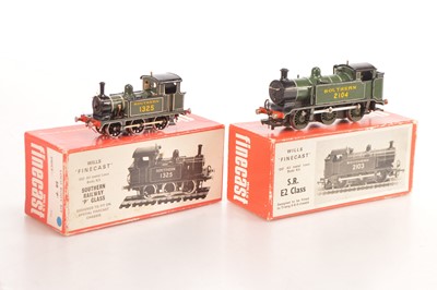 Lot 130 - Two Will's Finecast 00 Gauge kitbuilt SR lined green 0-6-0 Tank Locomotives (2)