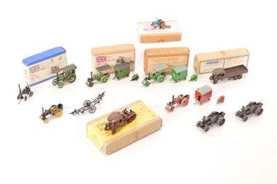 Lot 136 - 00 Gauge kitbuilt Vintage Road and Agricultural Vehicles by various makers (18 models)