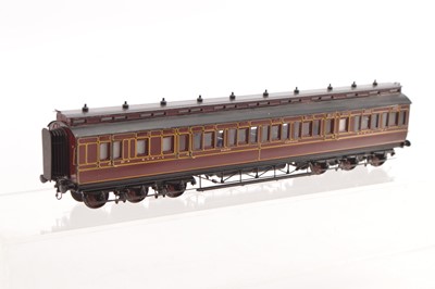 Lot 186 - A Willets Scale Models 00 Gauge MSWJS  crimson Lake Clerestory 12-wheel Dining/Kitchen Carriage No MS 4