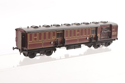 Lot 187 - A Badger Models 00 Gauge LMS crimson lake GR Royal Mail Carriage No 30312