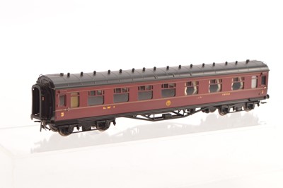 Lot 196 - Rocar 00 Gauge LMS crimson Lake First/Third Corridor Coach  No 4256