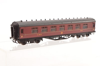 Lot 197 - Rocar 00 Gauge LMS crimson Lake All Third Corridor Coach No 1540