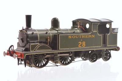 Lot 206 - Craftsman Models kitbuilt 00 Gauge SR lined olive green Class T1 0-4-4 No 28 Tank Locomotive